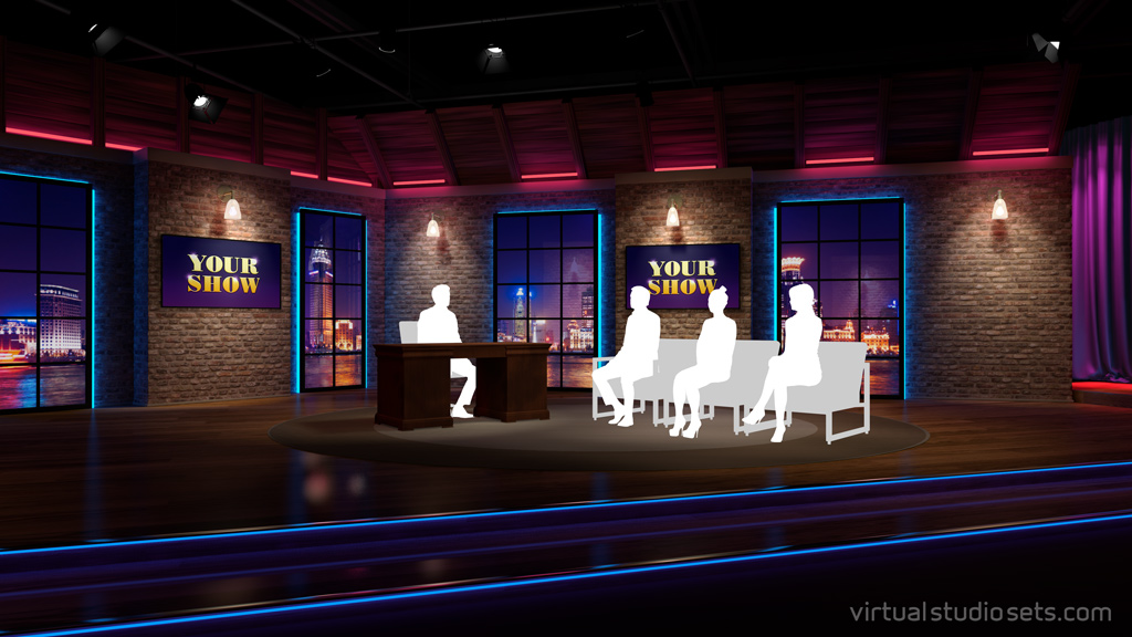 tricaster chat show studio set