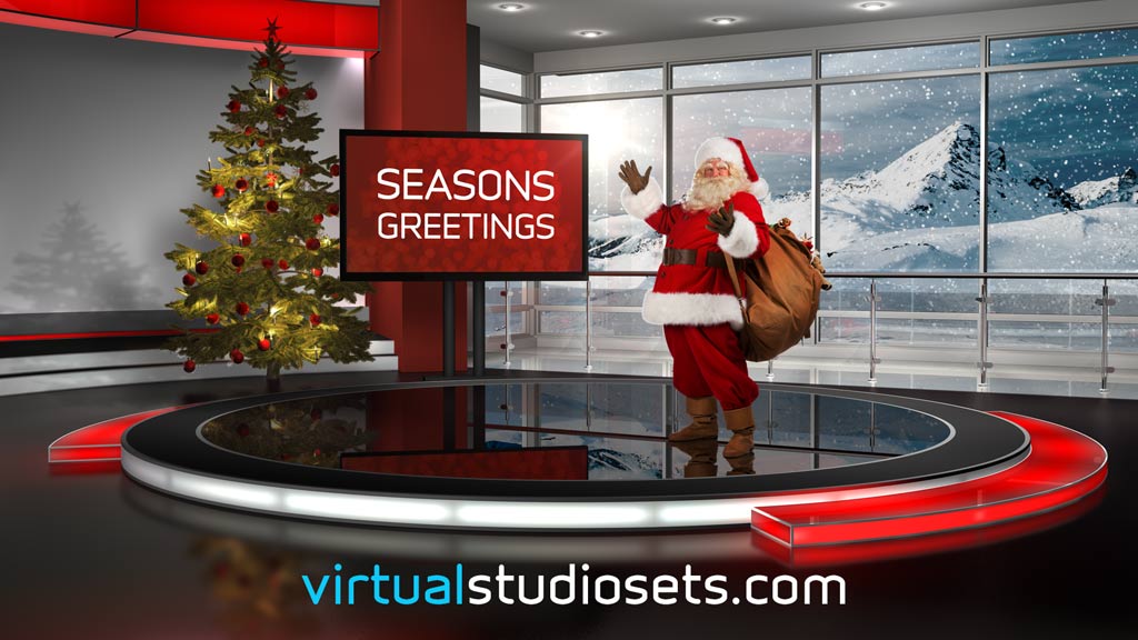 virtual set christmas