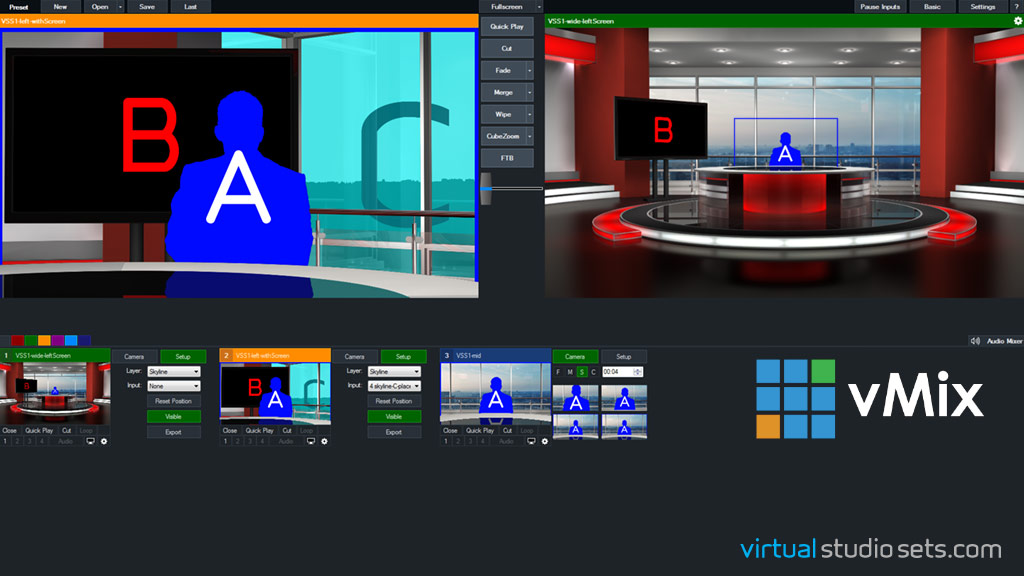 vMix Virtual Studio Sets
