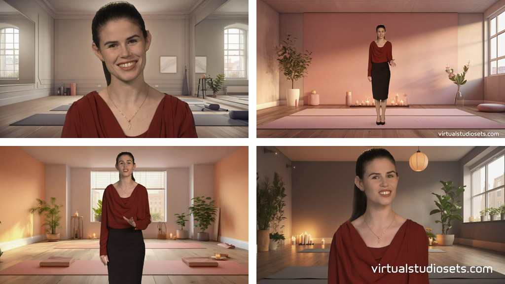 examples of yoga studio virtual backgrounds