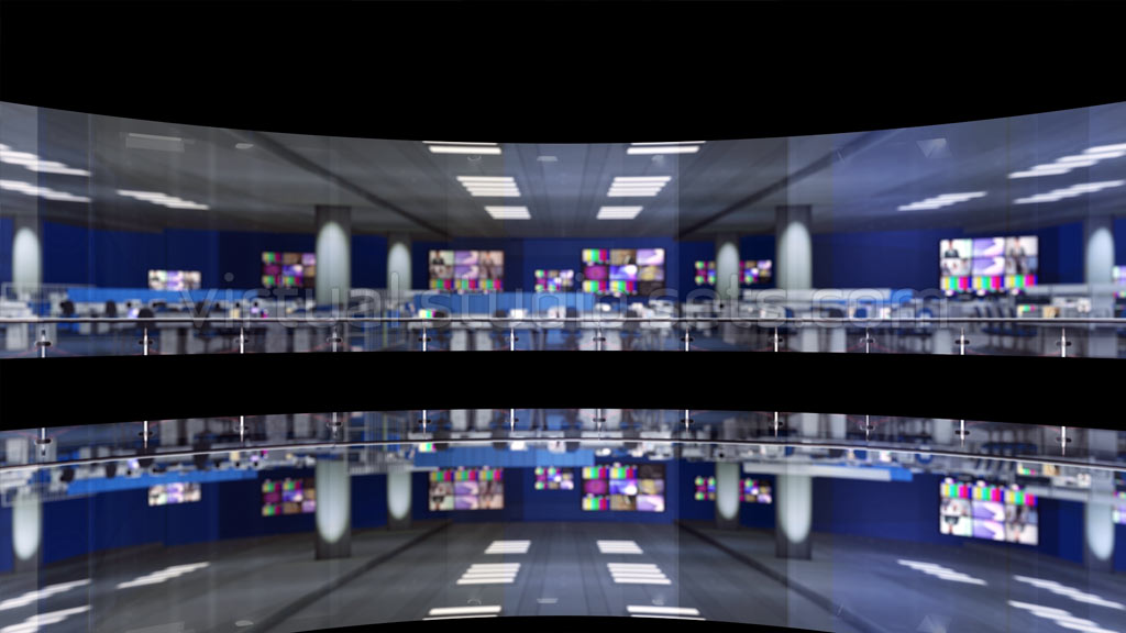 Newsroom Backgrounds – Pack 2 (blue) | VirtualStudioSets.com