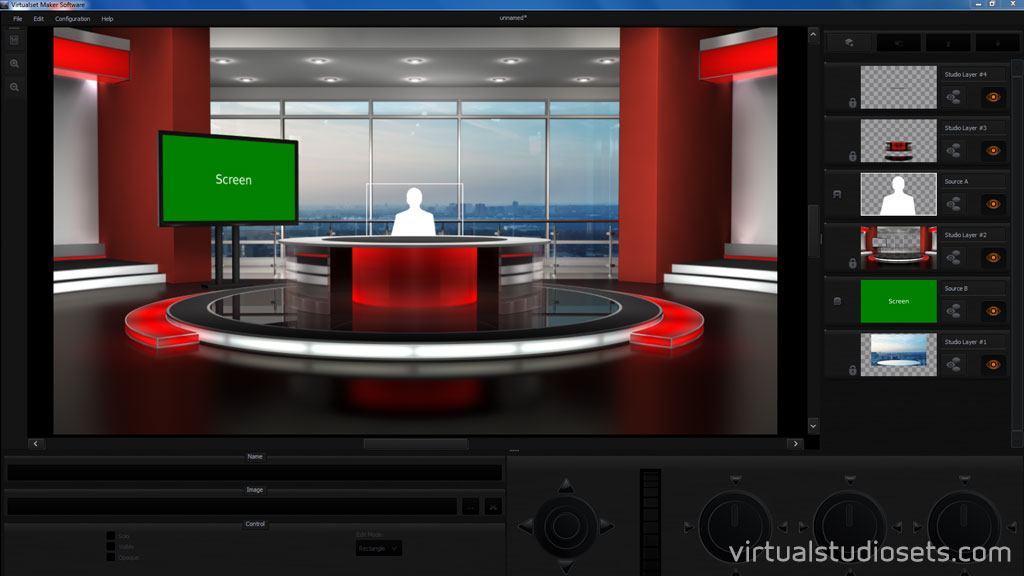 virtual sets for datavideo tvs-1000 and tvs-1200