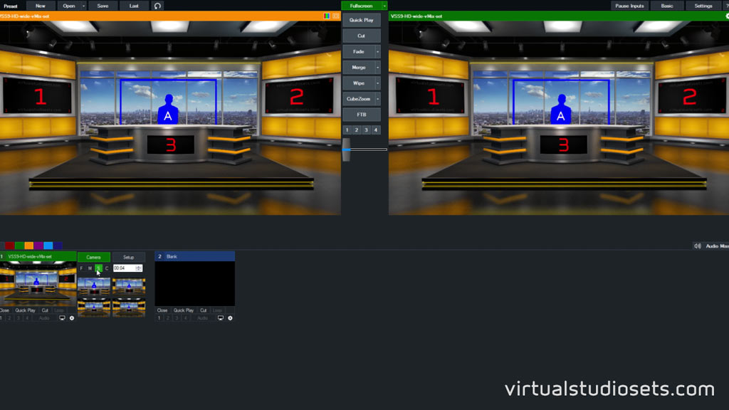 Virtual Studio Set 9 in vMix