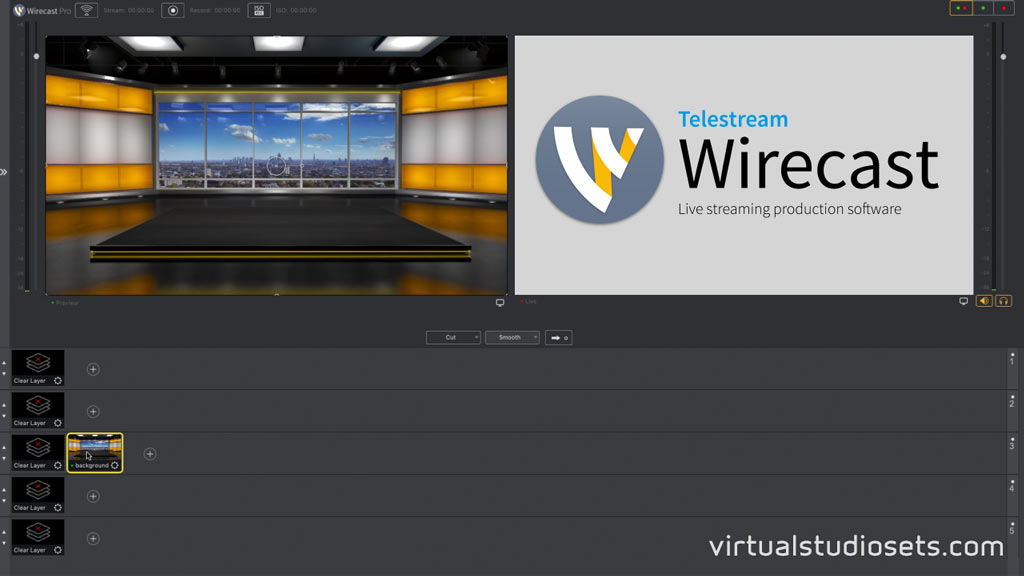 Virtual Studio Set 9 in Wirecast