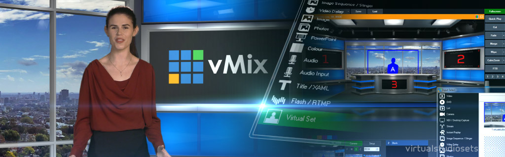 Virtual sets for vmix