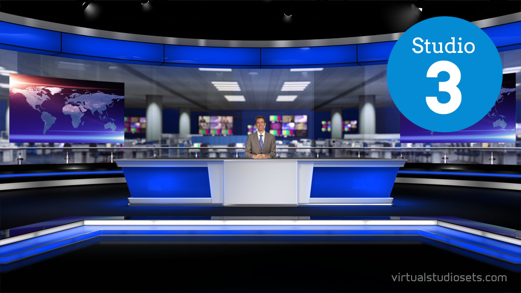 Free virtual news studio sets