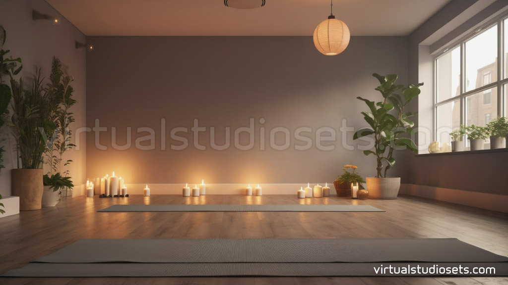 Yoga Studio Virtual Set Background