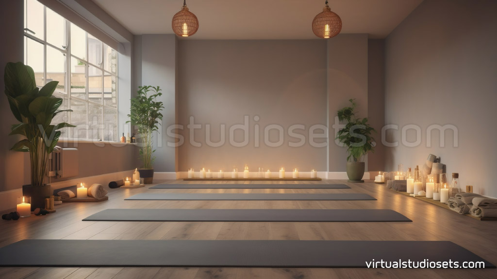 Premium AI Image  Background of Zen Yoga Studio Bamboo and Nature