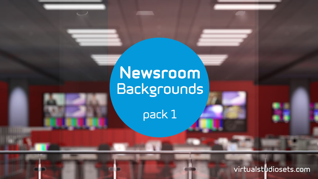 Looping newsroom background animations (virtual backgrounds)