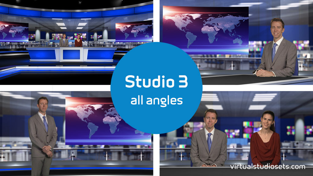 virtual newsroom sets