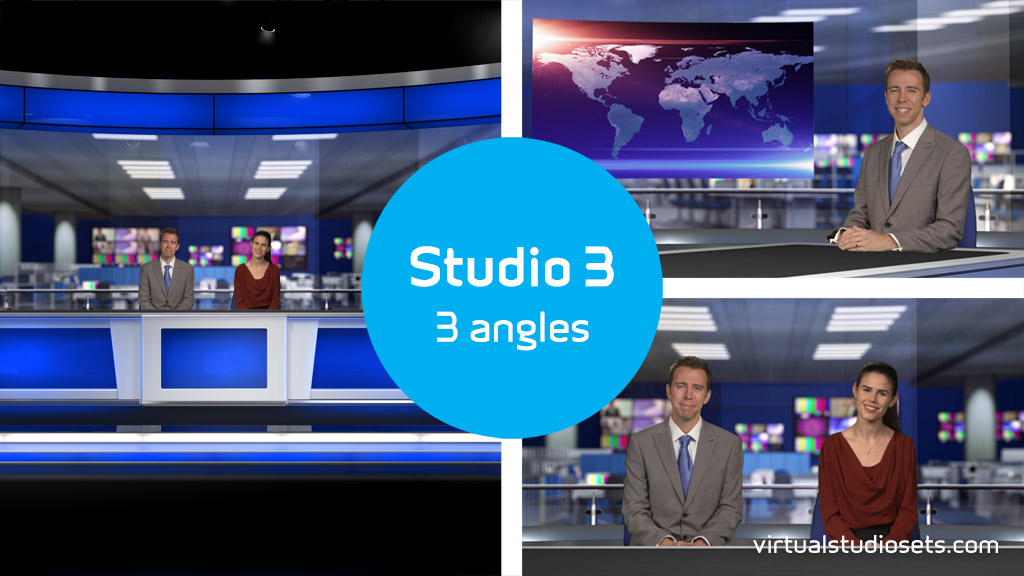 virtual sets newsroom